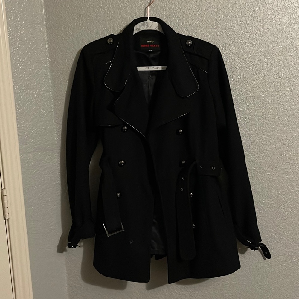 Miss Sixty Black Pea Coat